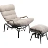 Outlet KARE Design Armchair + Stool Vienna Swing Beige