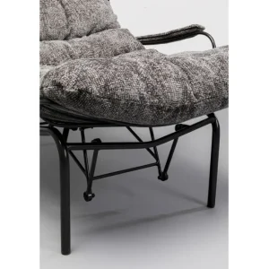 New KARE Design Armchair + Stool Vienna Swing Grey