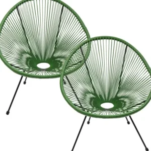 Clearance KARE Design Armchair Acapulco Green 2/Set