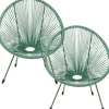 Sale KARE Design Armchair Acapulco Mono Green 2/Set