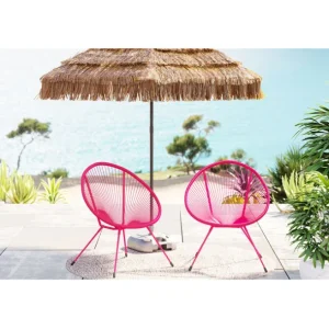 New KARE Design Armchair Acapulco Mono Pink 2/Set