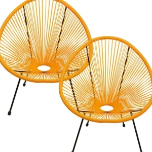 Best KARE Design Armchair Acapulco Orange 2/set