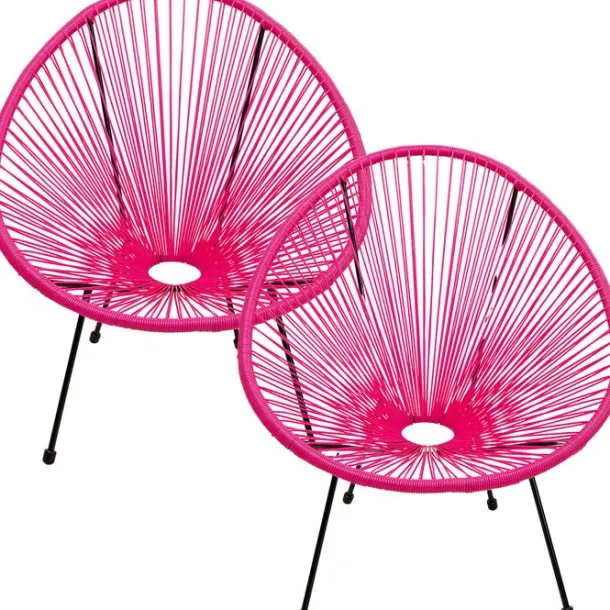 armchair_acapulco_pink_se_0.webp Online KARE Design Armchair Acapulco Pink 2/Set