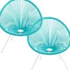 Outlet KARE Design Armchair Acapulco Turquoise 2/Set