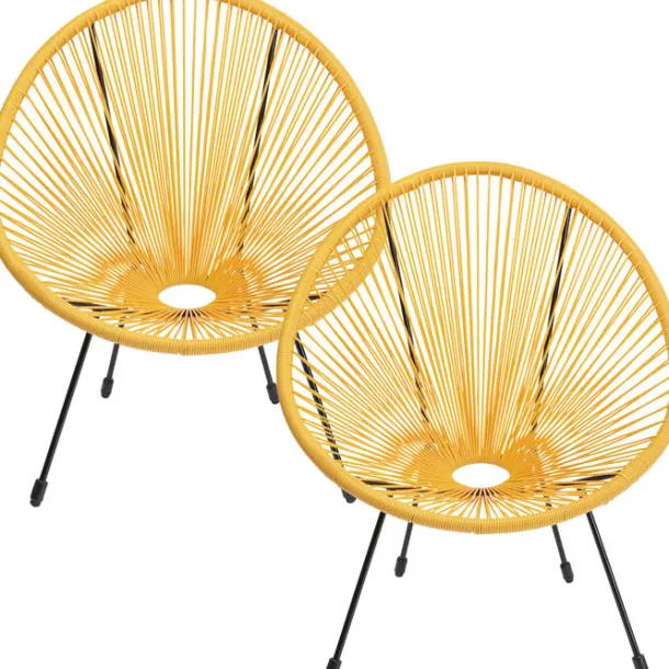 armchair_acapulco_yellow__0.webp Fashion KARE Design Armchair Acapulco Yellow 2/Set