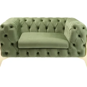 Online KARE Design Armchair Bellissima Velvet Green 120cm