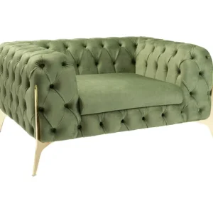 Online KARE Design Armchair Bellissima Velvet Green 120cm