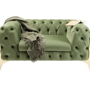 Online KARE Design Armchair Bellissima Velvet Green 120cm