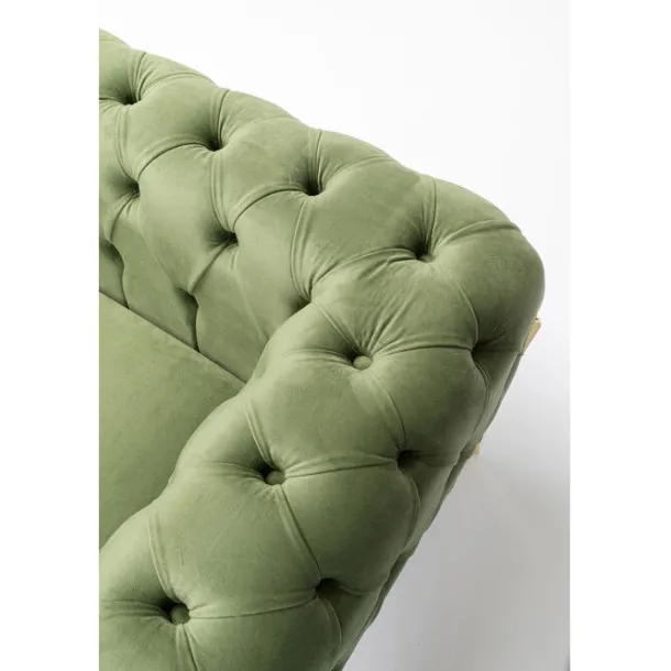 armchair_bellissima_velve_5.webp Online KARE Design Armchair Bellissima Velvet Green 120cm