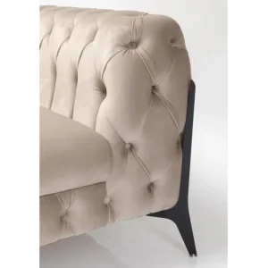 Sale KARE Design Armchair Bellissima Velvet Taupe 120cm