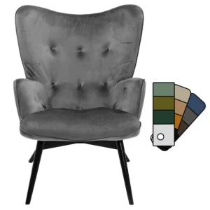 Best KARE Design Armchair Black Vicky Cat 1 Individual