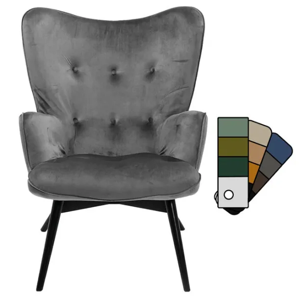 armchair_black_vicky_cat__0.webp Best KARE Design Armchair Black Vicky Cat 1 Individual