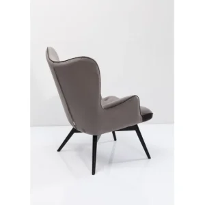 Sale KARE Design Armchair Black Vicky Velvet Grey