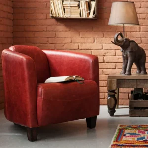 New KARE Design Armchair Cigar Lounge Red