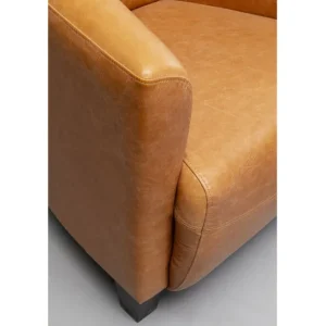 Fashion KARE Design Armchair Cigar Lounge Smart Leather Light Brown
