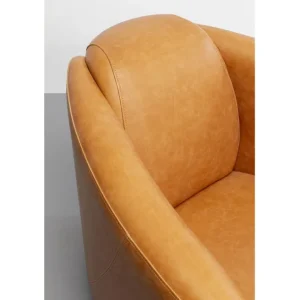 Fashion KARE Design Armchair Cigar Lounge Smart Leather Light Brown