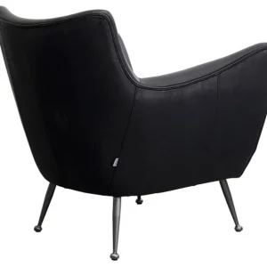 New KARE Design Armchair Goldfinger Smart Leather Black