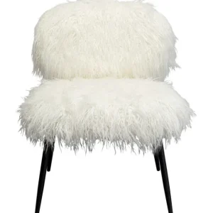 Fashion KARE Design Armchair Hairy White