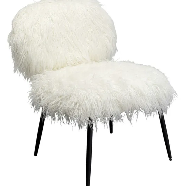 armchair_hairy_white_1.webp Fashion KARE Design Armchair Hairy White