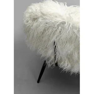 Fashion KARE Design Armchair Hairy White