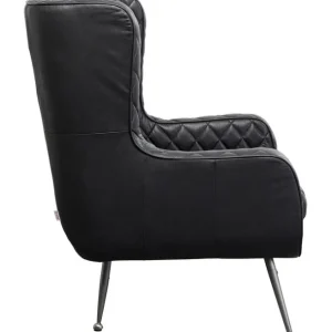 Hot KARE Design Armchair Nonna Smart Leather Black