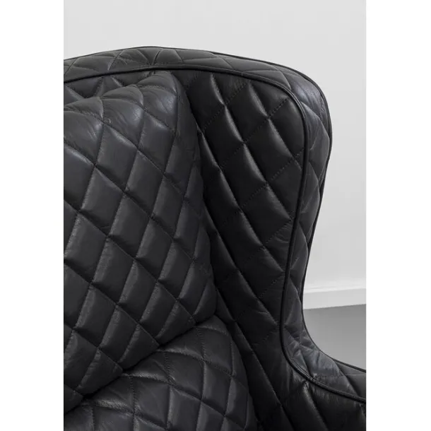 armchair_nonna_smart_leat_5.webp Hot KARE Design Armchair Nonna Smart Leather Black
