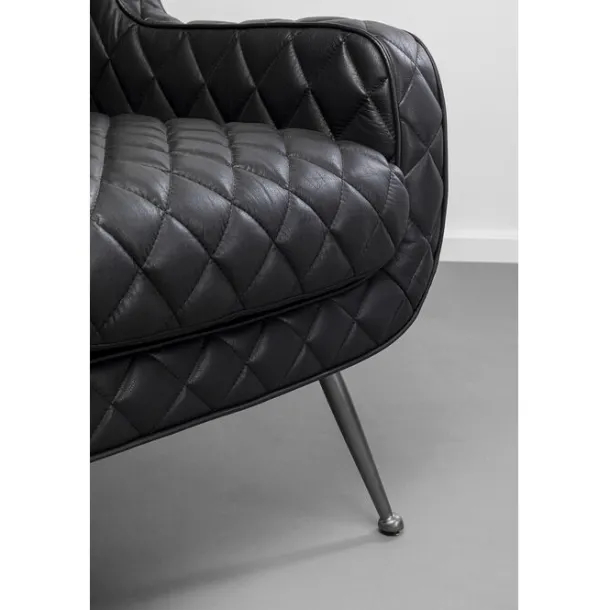 armchair_nonna_smart_leat_6.webp Hot KARE Design Armchair Nonna Smart Leather Black