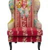 Discount KARE Design Armchair Patchwork Red