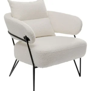 Clearance KARE Design Armchair Peppo White