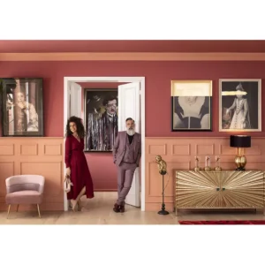 New KARE Design Armchair Sandwich Mauve