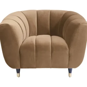 Clearance KARE Design Armchair Spectra Velvet Brown