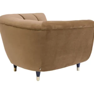 Clearance KARE Design Armchair Spectra Velvet Brown