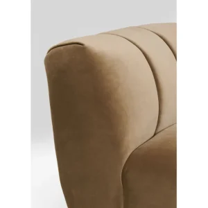 Clearance KARE Design Armchair Spectra Velvet Brown