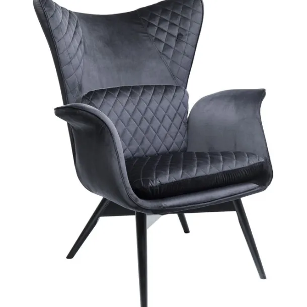 armchair_tudor_velvet_bla_7.webp Outlet KARE Design Armchair Tudor Velvet Black