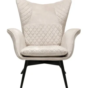 Online KARE Design Armchair Tudor Velvet Creme