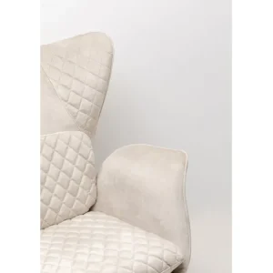 Online KARE Design Armchair Tudor Velvet Creme