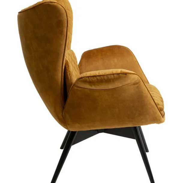 armchair_tudor_velvet_gol_2.webp Hot KARE Design Armchair Tudor Velvet Gold Brown