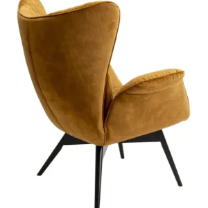 Hot KARE Design Armchair Tudor Velvet Gold Brown