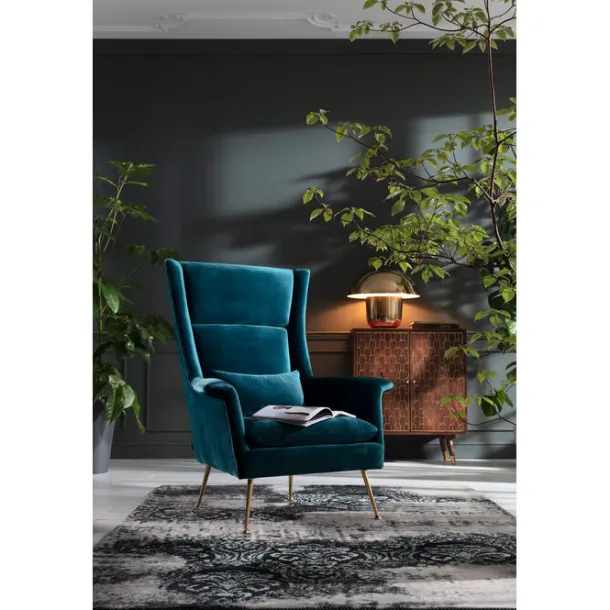 armchair_vegas_forever_bl_1.webp Outlet KARE Design Armchair Vegas Forever Bluegreen