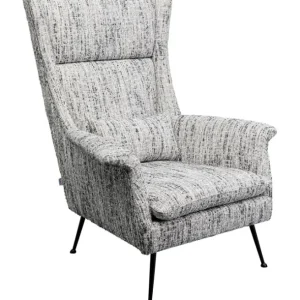Sale KARE Design Armchair Vegas Forever Melange Salt & Pepper