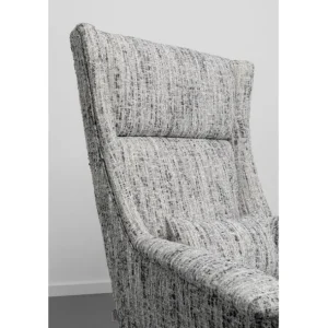 Sale KARE Design Armchair Vegas Forever Melange Salt & Pepper