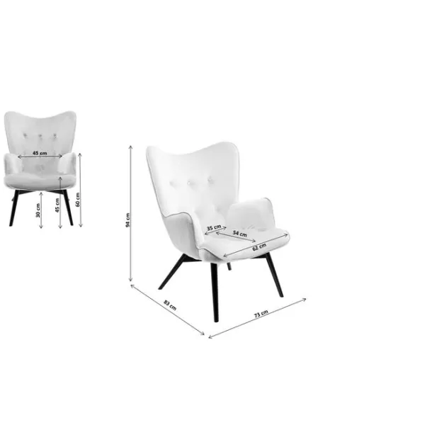 armchair_vicky_grey_6.webp New KARE Design Armchair Vicky Grey