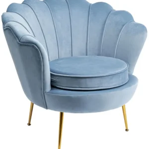 Online KARE Design Armchair Water Lily Gold Aqua
