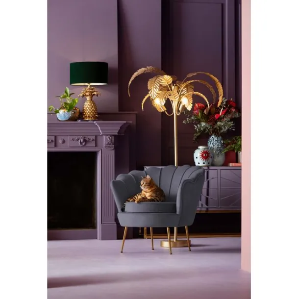 armchair_water_lily_gold__2.webp Online KARE Design Armchair Water Lily Gold Grey