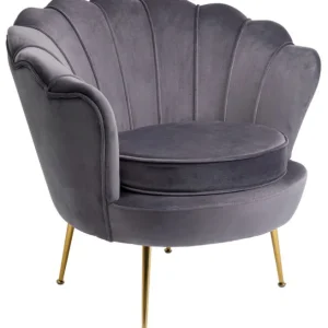 Online KARE Design Armchair Water Lily Gold Grey