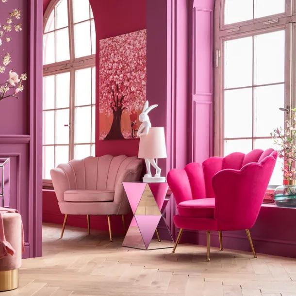 armchair_water_lily_gold__4-3.webp Outlet KARE Design Armchair Water Lily Gold Pink