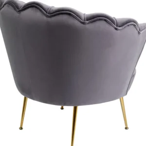 Online KARE Design Armchair Water Lily Gold Grey