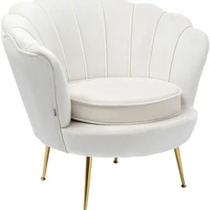 Online KARE Design Armchair Water Lily Gold Beige