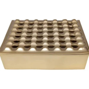 Fashion KARE Design Ashtray Soho Square Brass 25x25cm