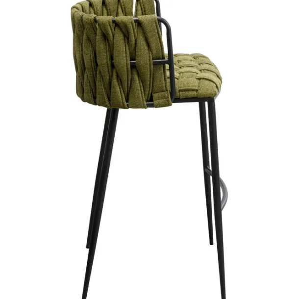 bar_chair_saluti_dark_gre_3.webp Online KARE Design Bar Chair Saluti Dark Green 77cm